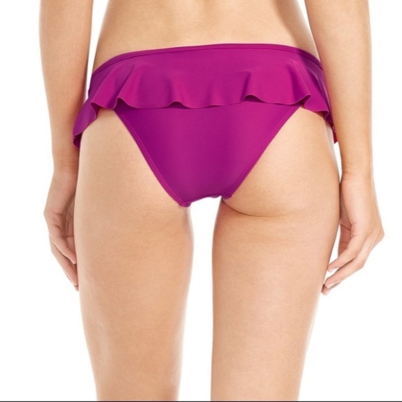 Body Glove Smoothies Lily Mid Rise Frilled Bikini Brief (39506137) Purple - Picture 2 of 3